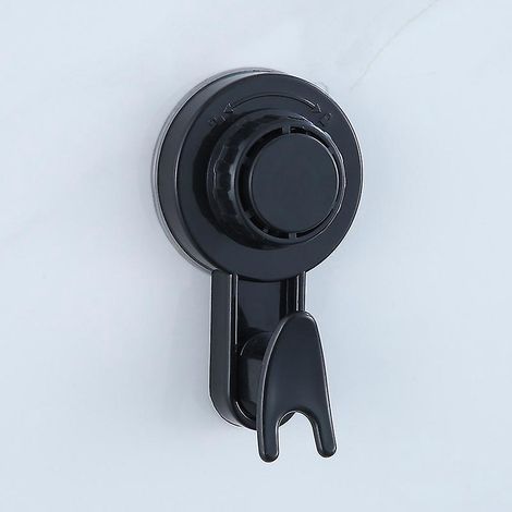 4 Pice (noir) Crochet Mural Rutilisable Puissant Charge 5kg, Luxear Crochet Ventouse Salle De Bain Porte Serviette Couronne Peignoir Manteau Torch (1/5)