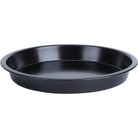 Moule à pizza antiadhésif rond en acier carbone noir 9 pouces pour tarte gâteau pain plat à four ustensile cuisine 1 pièce (1/5)