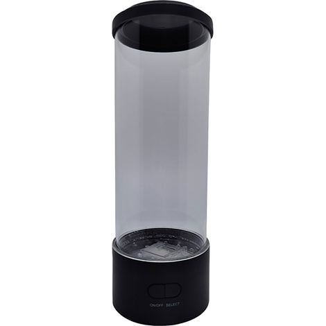 Lampe Méduse Led Cylindrique - Aquarium De Bureau Avec Mouvement Simulé - Éclairage Changeant Couleur - Alimentation Usb Ou Piles - 11,4 X 5 X 5 Cm - 2 Méduses Synthétiques