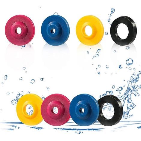 Lot de 8 limiteurs de débit d'eau, limiteurs de débit de douche, limiteurs de débit pour flexible de douche, têtes de limiteurs de débit de douche, 2024 Ping (1/5)