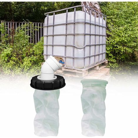 45° IBC lid filter, 163 mm nylon rainwater filter, washable with lid for IBC rainwater tank DN 150
