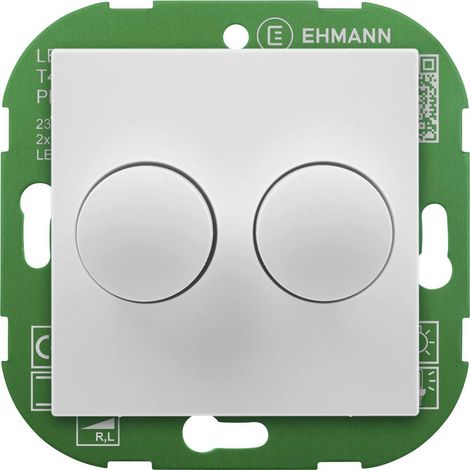 Ehmann 4295x0700 Dimmer rotativo Adatto per lampadina: Lampadina LED, Lampadina ad incandescenza, Lampadina alogena Bia