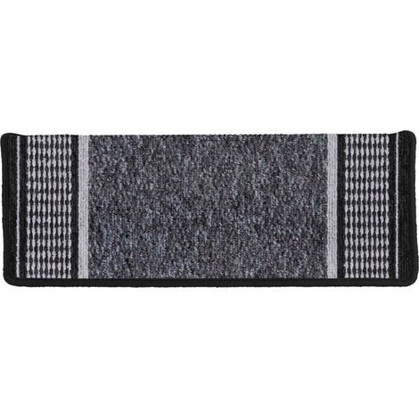Protector autoadhesivo antideslizante para escaleras, color gris, 28x67cm, 1 unidad.