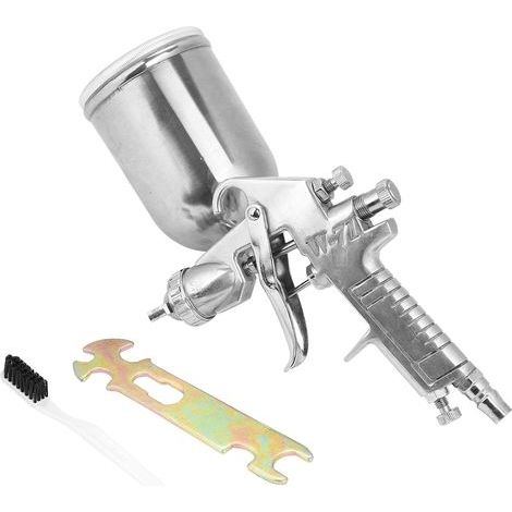 Wytino Pistolet à Peinture 1.5mm buse Capacité de 400 ML Mode d'alimentation par gravité Outil pneumatique (1/4)