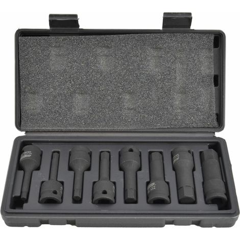 Awtools klucze udarowe trzpieniowe hex 8szt. linea nera