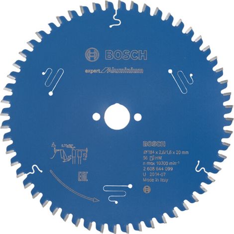 Lame de scie circulaire Bosch Expert pour aluminium 184 x 20 x 2,6 mm 56
