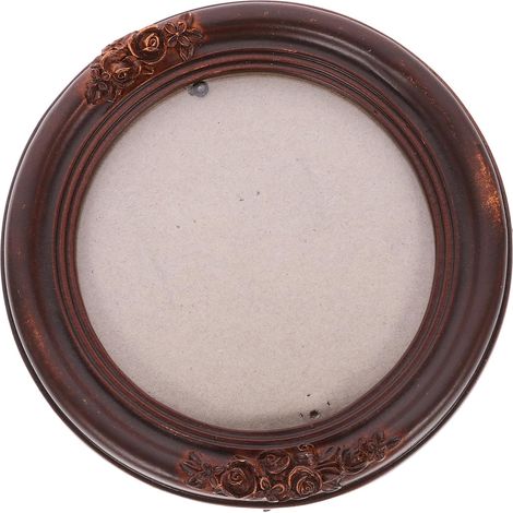 Cadre Photo en Résine Rétro pour Mur et Bureau, Décoration Élégante en Résine Couleur Café, Adapté pour Photo 10x10, pour Bureau ou Boutique Plusieurs styles (1/5)