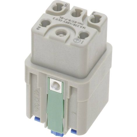 [NEUWERTIG] Harting 09 12 005 2733 Buchseneinsatz Han Q 5 + Pe Han Quick Lock Steckverbinder B-Ware