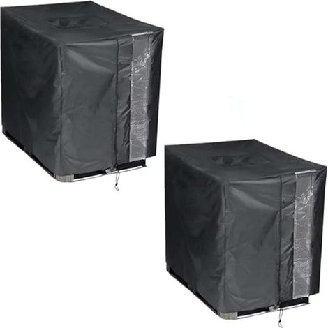 Lot de 2 housses IBC 1000 L – Tissu 600D imperméable – Protection solaire et anti-poussière – Pour conteneur et récupérateur d'eau de pluie (1/5)