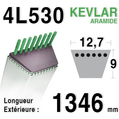COURROIE LISSE 1/2 53POUCES