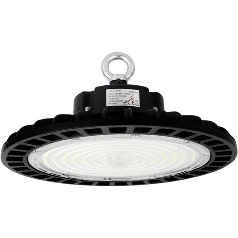 Cloche LED industrielle UFO 150W 175lm/W 120° IP65 CRI80 Noir DALI-2 - Blanc Neutre 4000K - 5500K - SILAMP