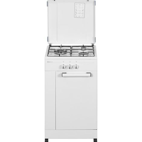 SOLTHERMIC COCINA HORNILLO GAS BLANCA PORTABOMBONA 50X50
