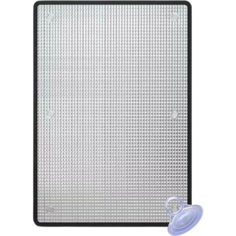 Film Isolation Thermique en Aluminium Réfléchissant pour Fenêtre - Panneau de Protection Solaire Anti Chaleur - Occultant Opaque Anti Regard - Fenêtre/Véranda/Salle de Bain/Bureau(Noir,30x40 cm)