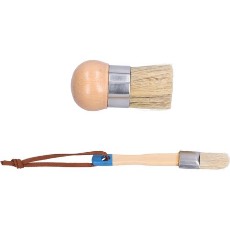 2 Stück Pinsel (5 cm und 2,8 cm) für Möbel- und Wandanstrichprojekte, Beschichtungen, DIY-Kunstbedarf (1/5)