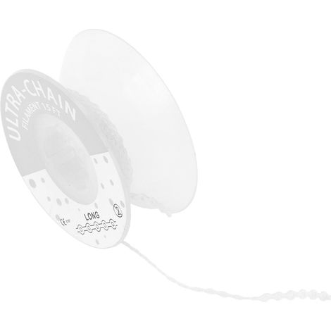 Chaîne orthodontique élastique transparente, caoutchouc haute flexibilité, lot long pour appareil dentaire, résistant et discret, usage orthodontique professionnel. (1/5)