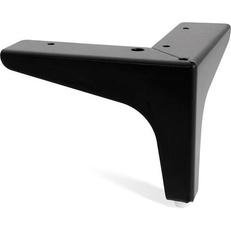 Q&ampQ pata metal dayra h100 negro mate , La pata metálica Dayra es ideal para sofás y muebles, fabricada en metal duradero con un acabado en negro mate y una a