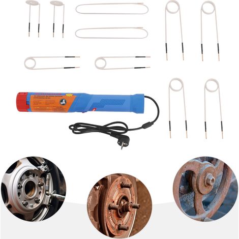 【Chauffage et ventilation】1100W 220V Chauffage par Induction Magnétique, 800℃ avec 10 Bobines Outil portatif de décapage thermique pour l'extraction de boulons, idéal pour retirer les vis rouillées (1/5)