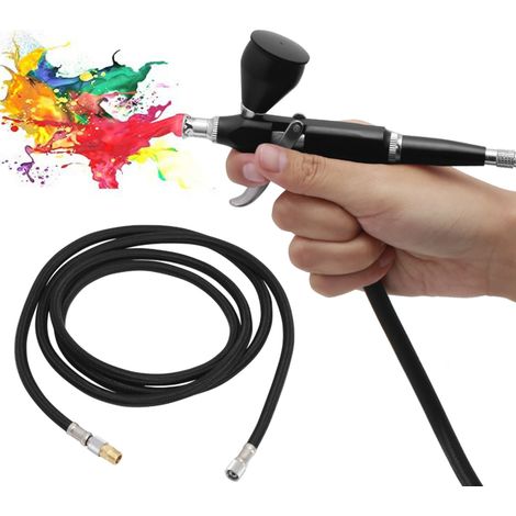1,8 m langer PU-Druckluftpistolenschlauch, 1/8-Zoll-Anschluss, flexibler Ersatz für Farbspritzpistolen, Farbspritzpistolen und Airbrush-Pistolen. (1/5)