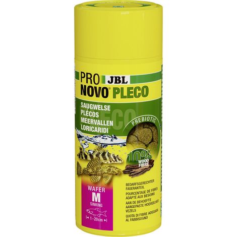 JBL Fischfutter Pronovo Pleco Wafer M Fischfuttertabletten 250 ml Futtertabletten