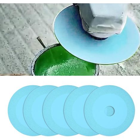 Disque de coupe pour verre - 100mm - 5 pièces - Diamant Ultra-fin - Sans éclats (1/5)