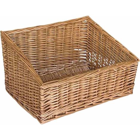 Cesta cesto espositore cestino portapane in vimini rettangolare cm 49 x 33 h 21
