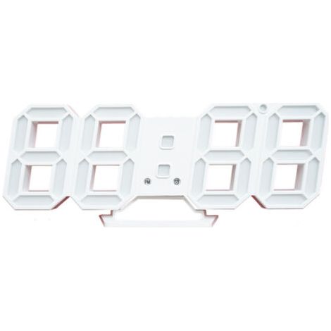 Horloge d'Alarme Numérique Nordique Murale Suspendue de Table Snooze Calendrier et Thermomètre Électronique (1/5)