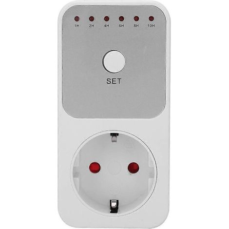 Minuterie de prise de courant avec interrupteur et compte à rebours, prise UE 230 V (1/4)