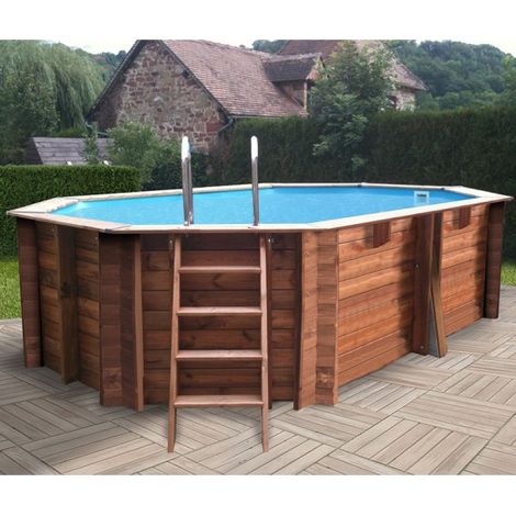 Piscina elevada de madera Gre Sunbay Grenade 2 436x336x117 (1/5)