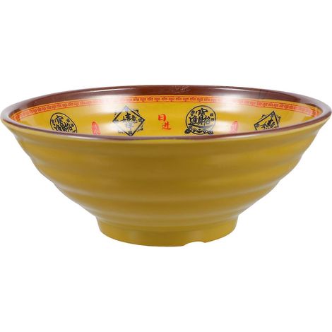 Bol à nouilles instantanées, bol à soupe de riz vapeur, vaisselle de cuisine en mélamine résistante-19X19X7CM (1/3)