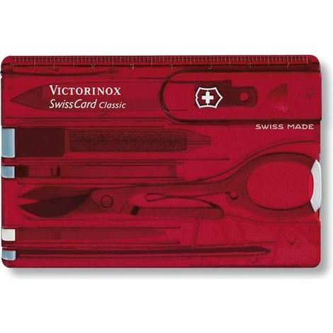 Victorinox SwissCard Classic rossa carta multifunzione compatta (1/3)