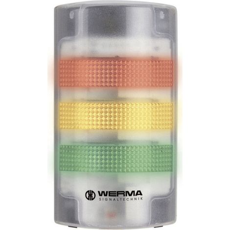 Werma Signaltechnik Kombi-Signalgeber LED 691.200.55 Weiß Dauerlicht, Blinklicht 24 V/DC 85 dB (1/2)