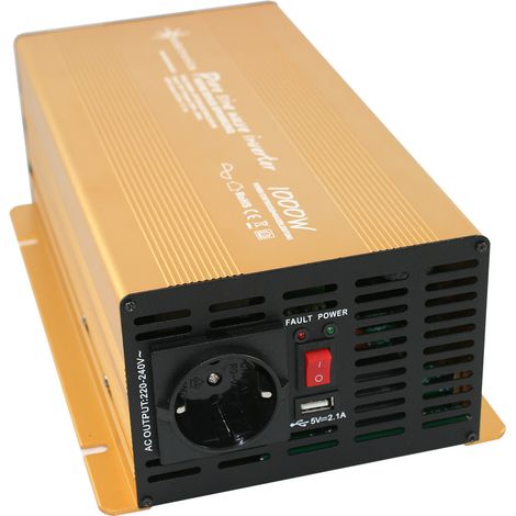 Spannungswandler NP 12V 1000 Watt Power USB 2.1A reiner SINUS Gold Edition (1/4)