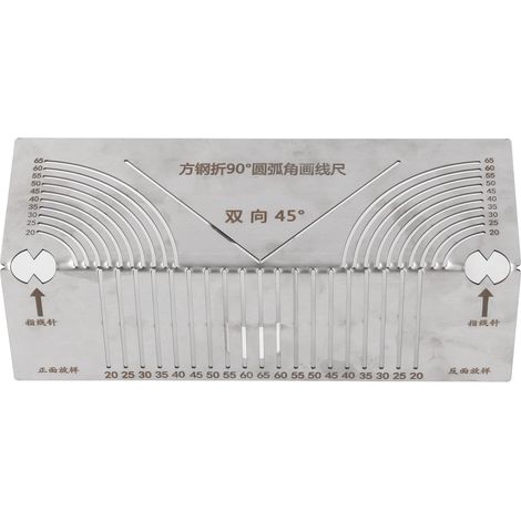 Règle de traçage d'angle 90° en acier inoxydable pour coupe et soudage de tuyaux, outil auxiliaire de marquage (1/5)