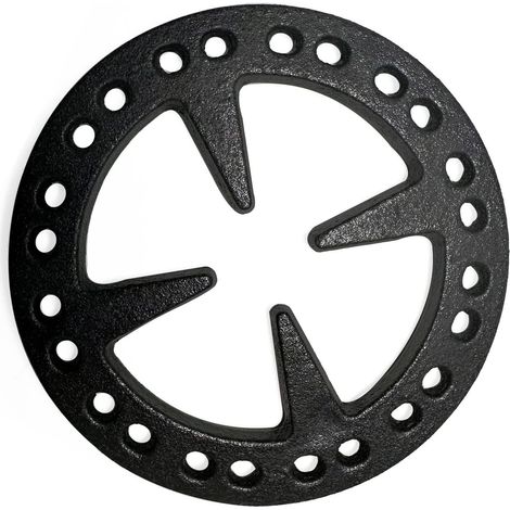 Réducteur à gaz en fonte de 12,7 cm – Support plat pour cafetière turque, cafetière, moka sur cuisinière à gaz (1/4)