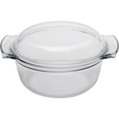 Cocotte - PYREX - 1450094 - Ronde - En verre borosilicate - 3 litres