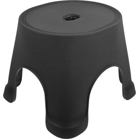 CCYKXATabouret de Toilette Antidérapant Grosse Taille en Polypropylène Noir, Marchepied en Plastique Stable pour Salle de Bain, Repose-Pieds Ménage  1 Pièce (1/5)