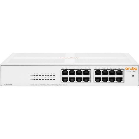 Aruba Instant On 1430 16G Non-géré L2 Gigabit Ethernet (10/100/1000) 1U Blanc