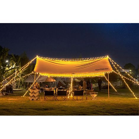 Guirlande lumineuse extérieure de 10 m avec 80 LED pour camping et fêtes (1/5)