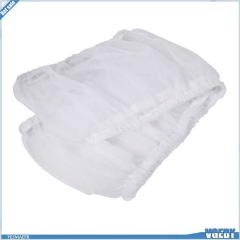 Housse de cage à oiseaux - VGEBY - Grande Taille - Nylon Ventilé - Couleur Blanc - Anti-dispersion de graines (1/4)