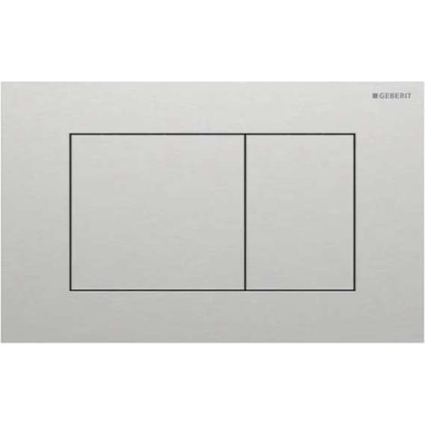 Geberit Sigma40 - Control de descarga, easy to clean, acero inoxidable cepillado 115.629.FW.1