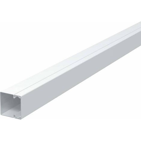 OBO Bettermann Goulotte de câblage avec perforation de fond 40x40x2000 Acier galvanisé par bande / revêtement plastique ..., 6248497 (1/2)