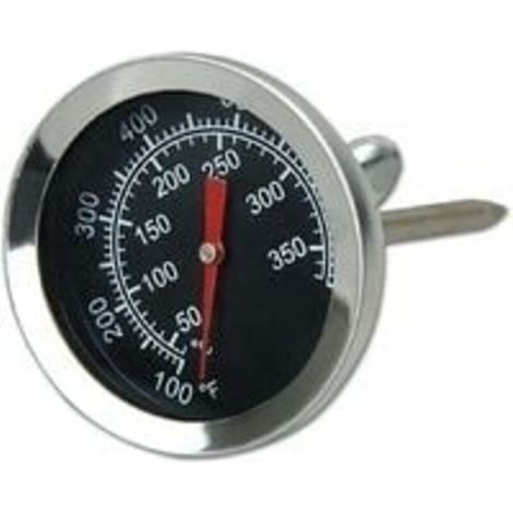 Thermomètre de Four en Acier Inoxydable Thermomètre pour Barbecue Grill fumoir Thermomètre 50 à 350 °C, 100 à 700 ℉ (Type A 350°C) (1/4)
