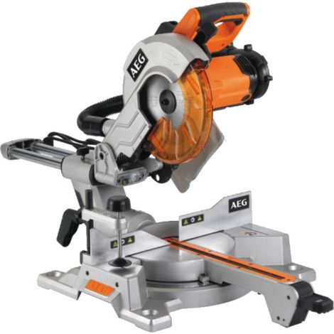 AEG – Scie à onglet électrique 1800W – Diamètre de lame 254mm – Capacité de coupe 90mm – Éclairage LED et laser – Pour bois dur