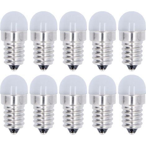 Ampoules LED E14 à économie d'énergie, lumière blanche chaude, petite pour plafonnier mural, 500lm, 1.5W, 24V, 10 pièces (1/5)
