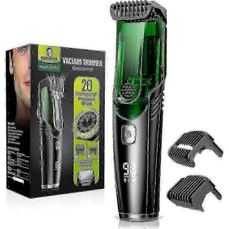 Tondeuse à barbe aspirante. tondeuse à moustache rechargeable avec sabot réglable (1-20 mm). étanche IPX6 (1/4)