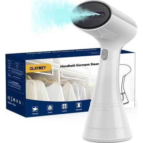 Défroisseur vapeur vertical portatif, défroisseur vapeur portable pour vêtements, vapeur turbo haute efficacité à 150 °C, temps de chauffe de 20 secondes. (1/5)