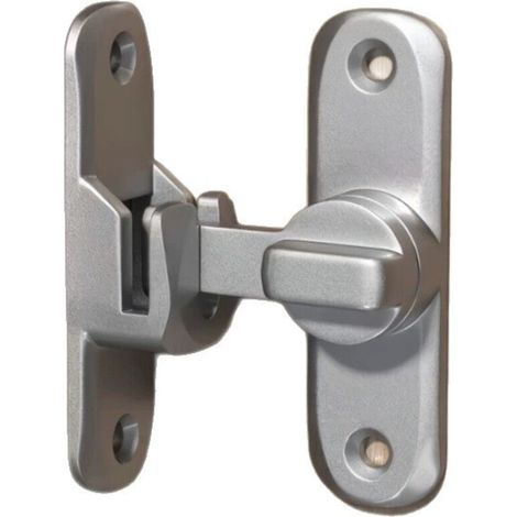Bardusch-Verrou de Porte pour Portes Coulissantes 90/180 Degrés Serrure de Porte avec Vis pour Porte de Grange Coulissante Cuisines Fenêtre Argent (1/5)
