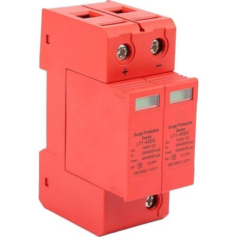 DC 1000V 2P Dispositif de protection contre les surtensions, protecteur de surtension de maison de House 20KA 40KA (1/5)
