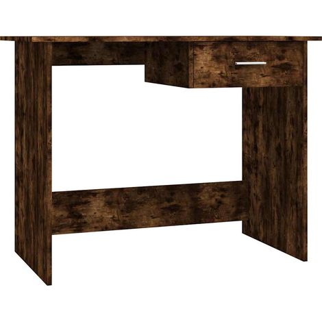 Maison Exclusive - Scrivania Rovere Fumo 100x50x76 cm in Legno Multistrato