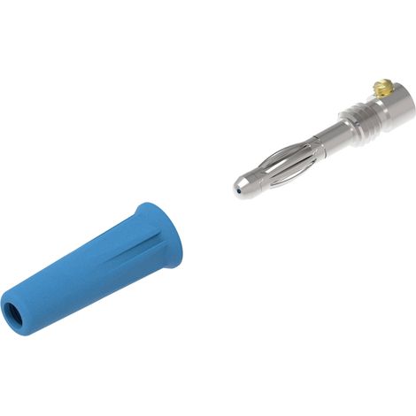 Electro PJP 1060-C-CD1-BL Fiche banane mâle, droit Ø de la broche: 4 mm bleu 1 pc(s) (1/2)